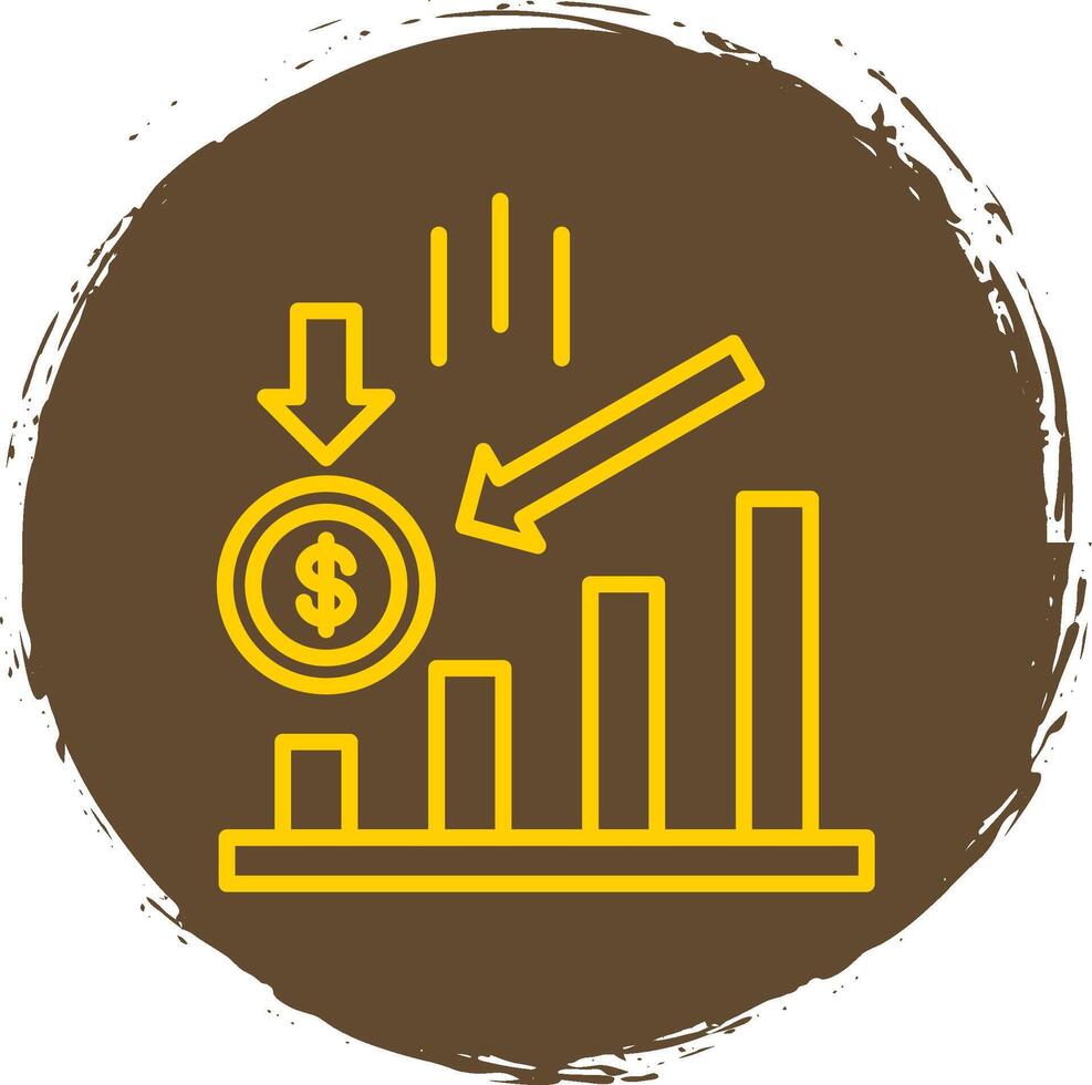 Losses Line Gradient Icon Design vector