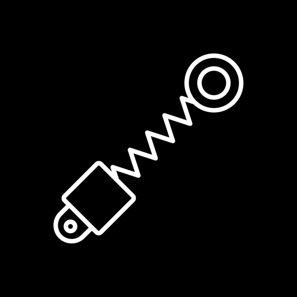 Shock Absorber Line Inverted Icon Design vector