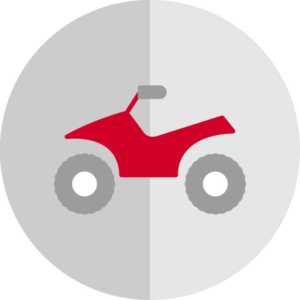 Quad Flat Scale Icon Design vector