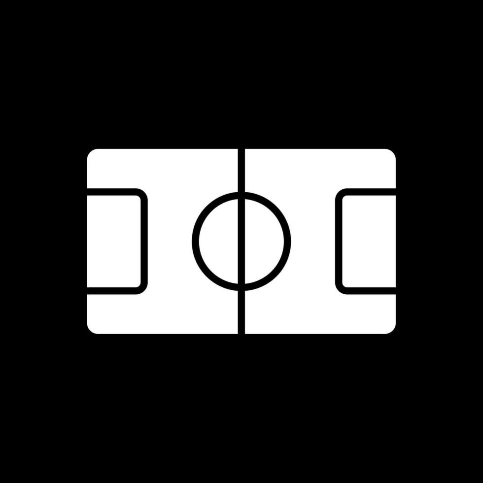 Table Football Glyph Inverted Icon Design vector