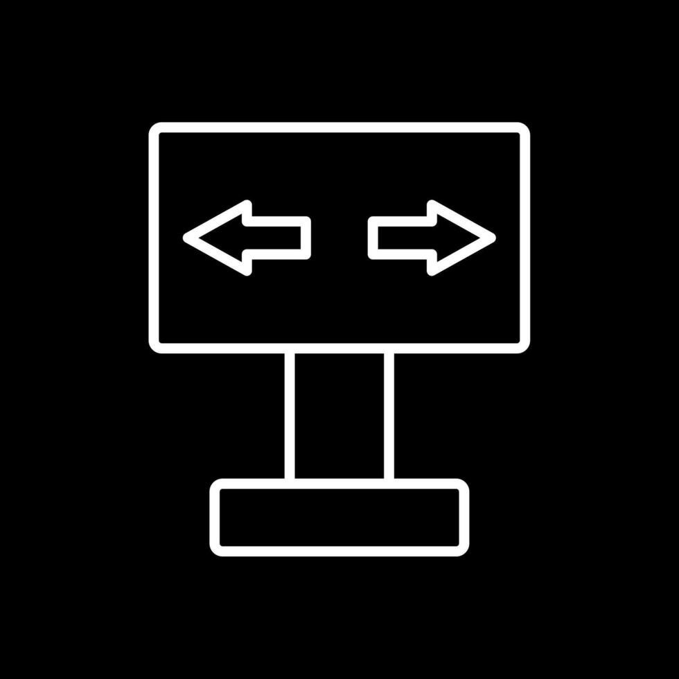 Signaling Line Inverted Icon Design vector
