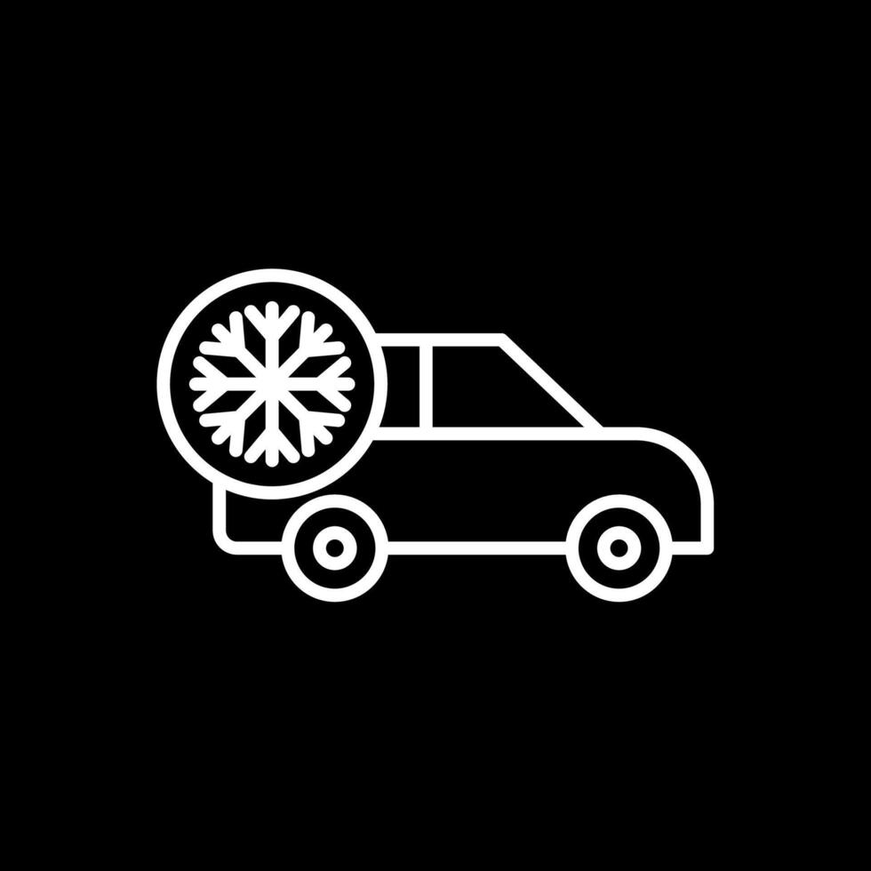 Air Conditioner Line Inverted Icon Design vector