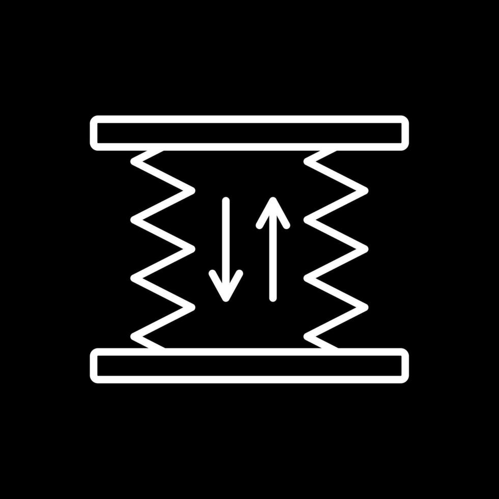 Car Lift Line Inverted Icon Design vector