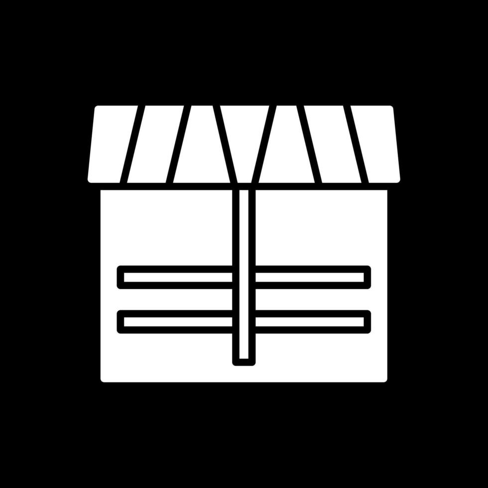 Stable Glyph Inverted Icon Design vector