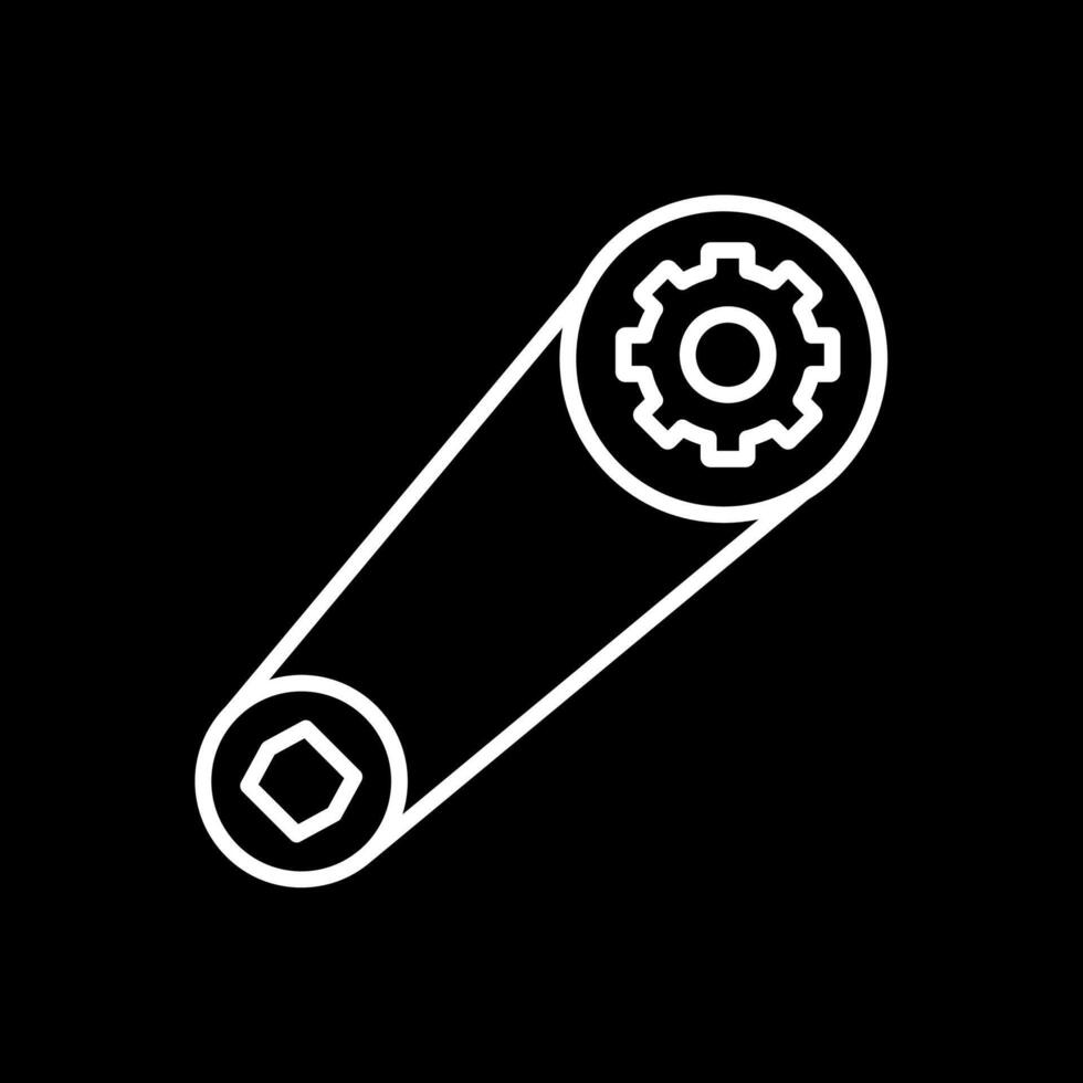 Belt Line Inverted Icon Design vector