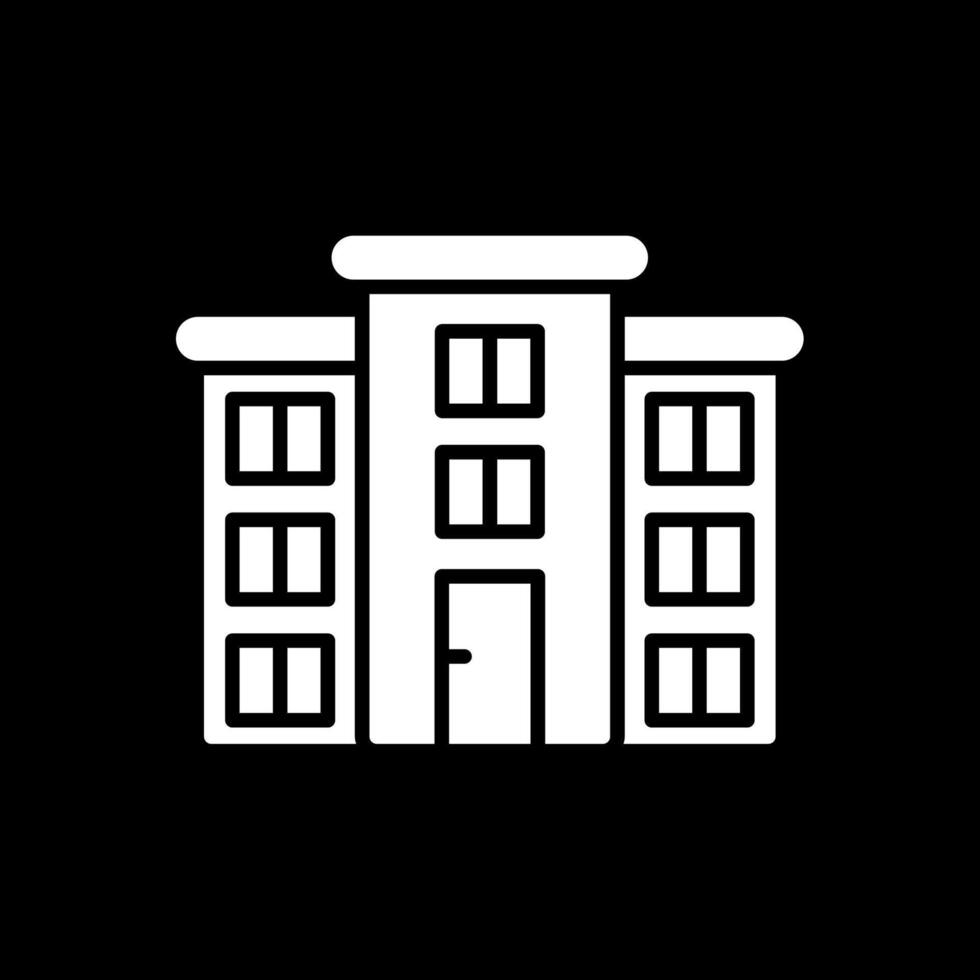 Flat Glyph Inverted Icon Design vector