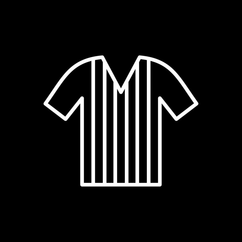 Shirt Line Inverted Icon Design vector