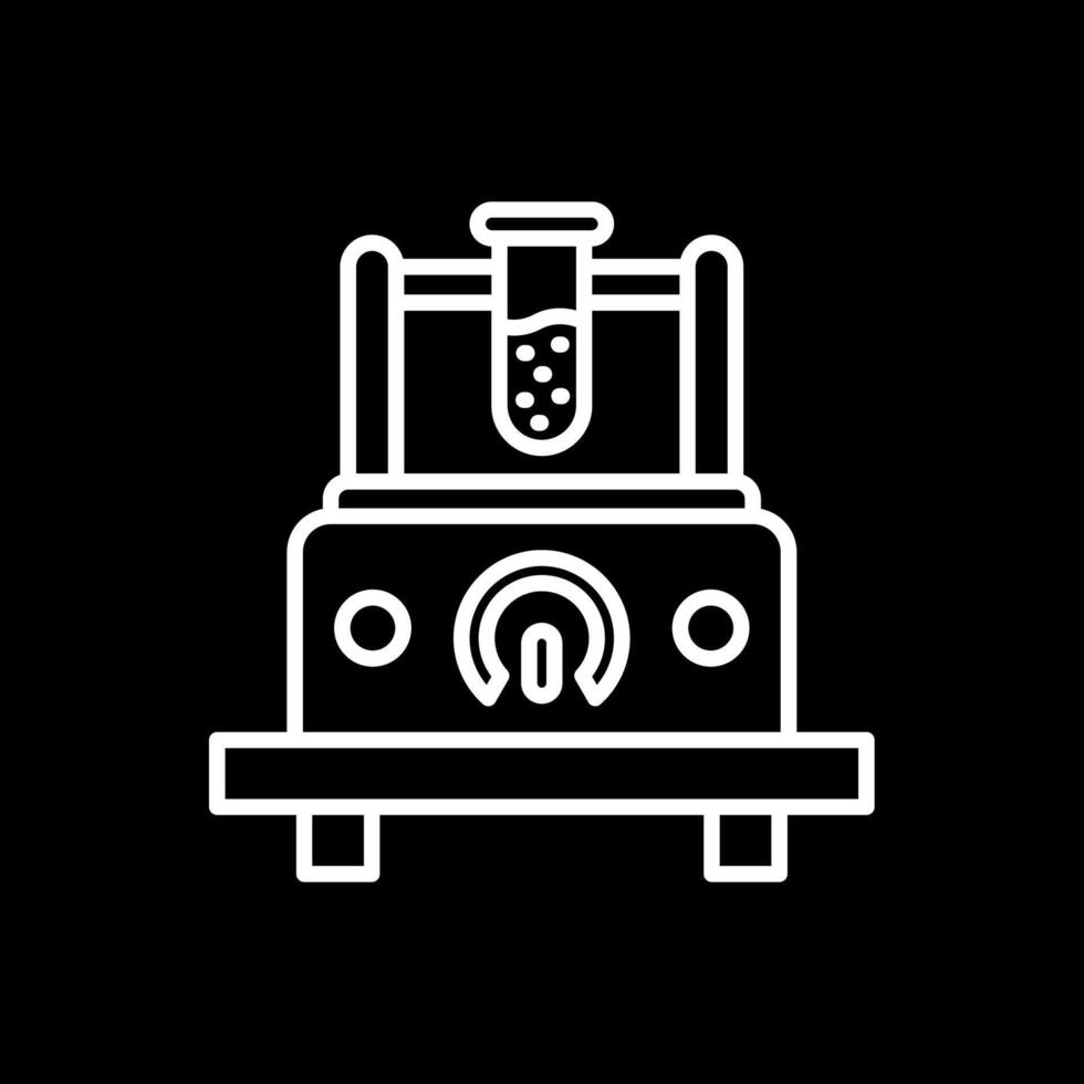 Measuring Device Line Inverted Icon Design vector