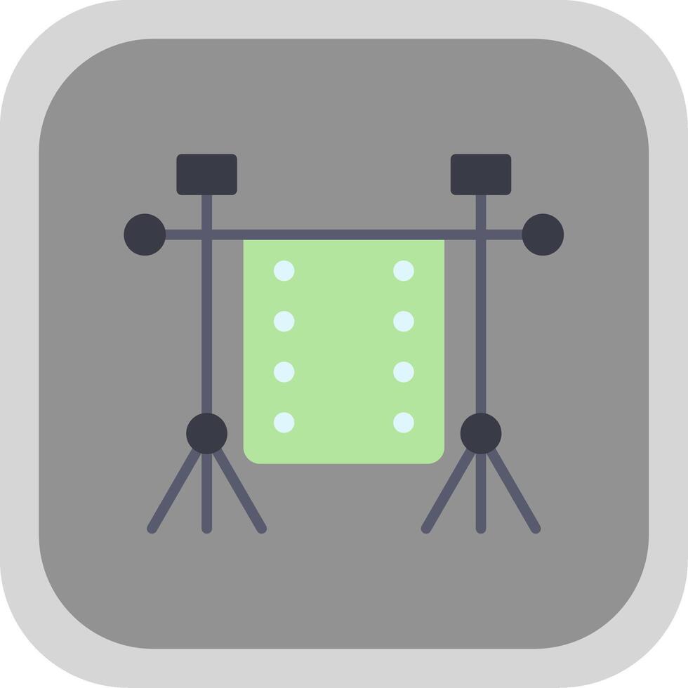 Chroma Flat round corner Icon Design vector