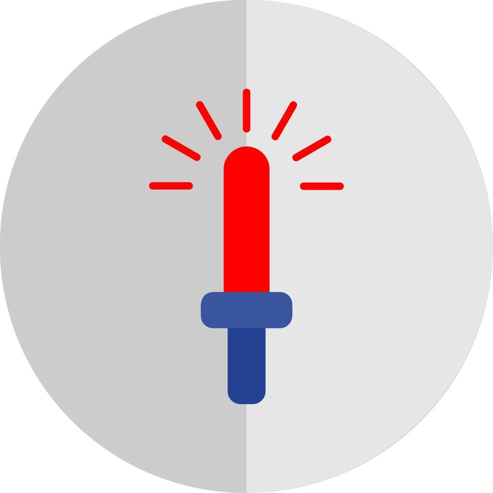 Light Stick Flat Scale Icon Design vector