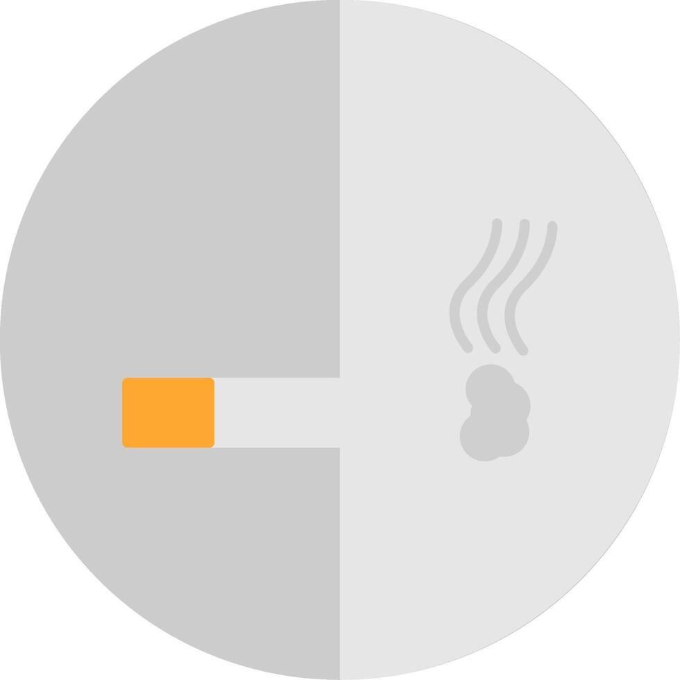 Cigarette Flat Scale Icon Design vector