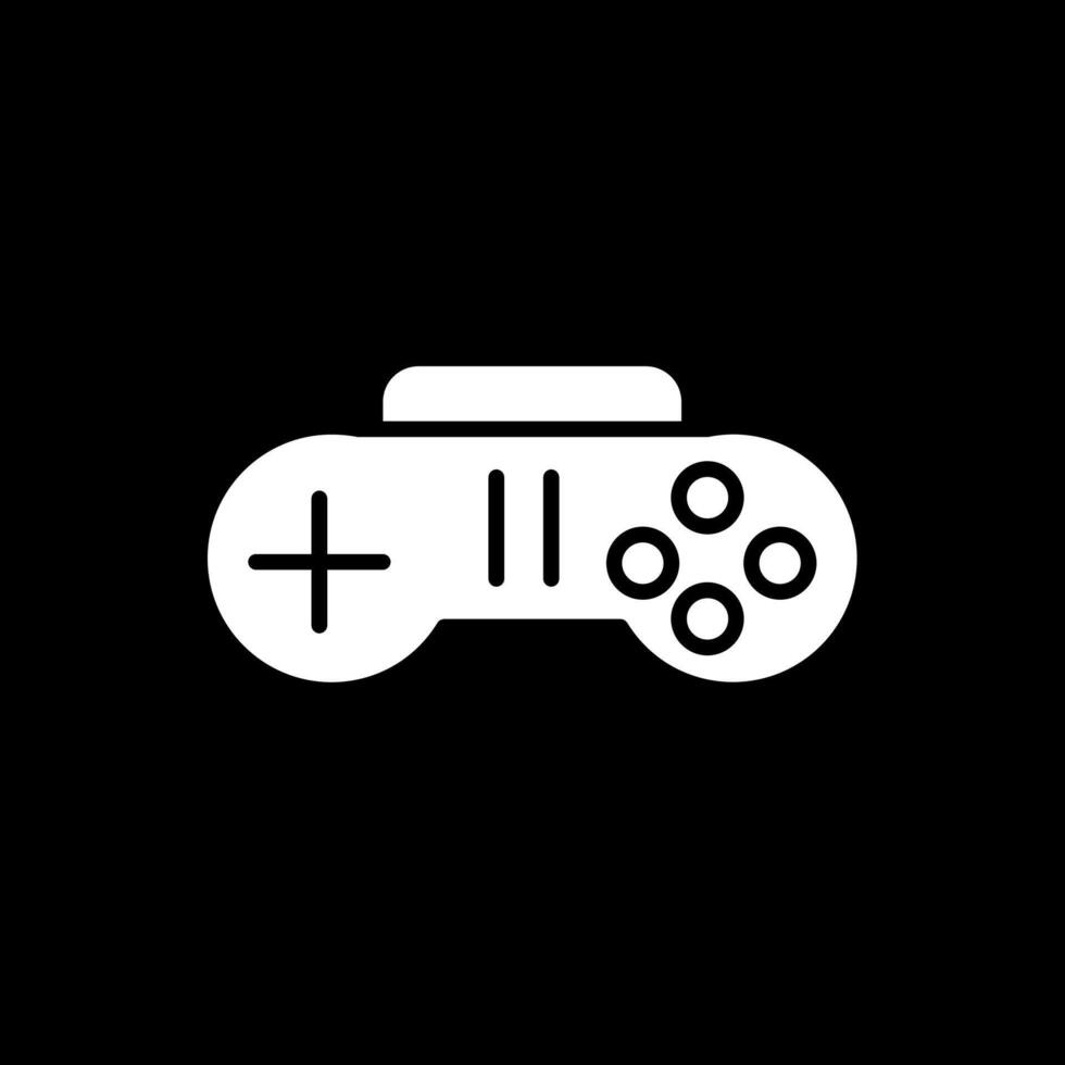 Game Development Glyph Inverted Icon Design vector