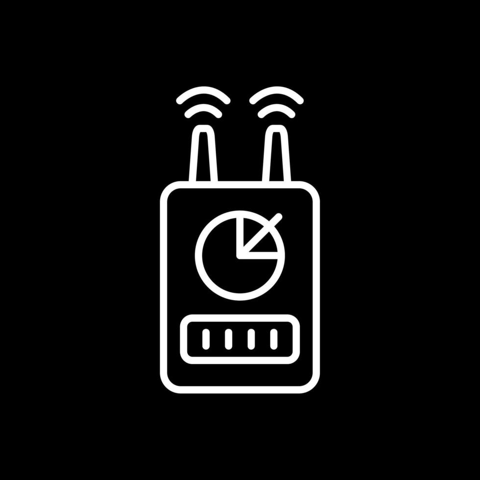 Device Line Inverted Icon Design vector