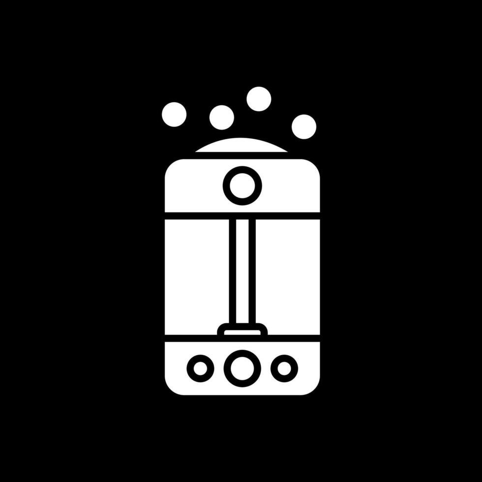 Humidifier Glyph Inverted Icon Design vector