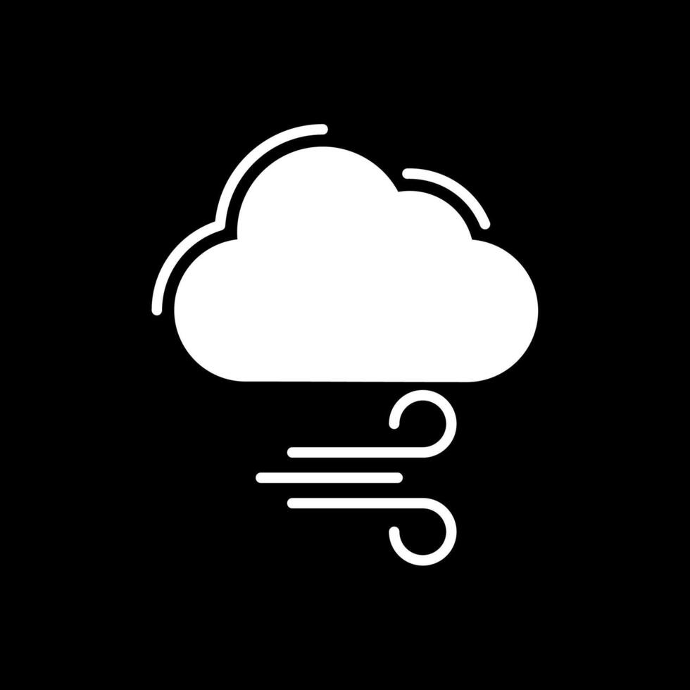 Breezy Glyph Inverted Icon Design vector