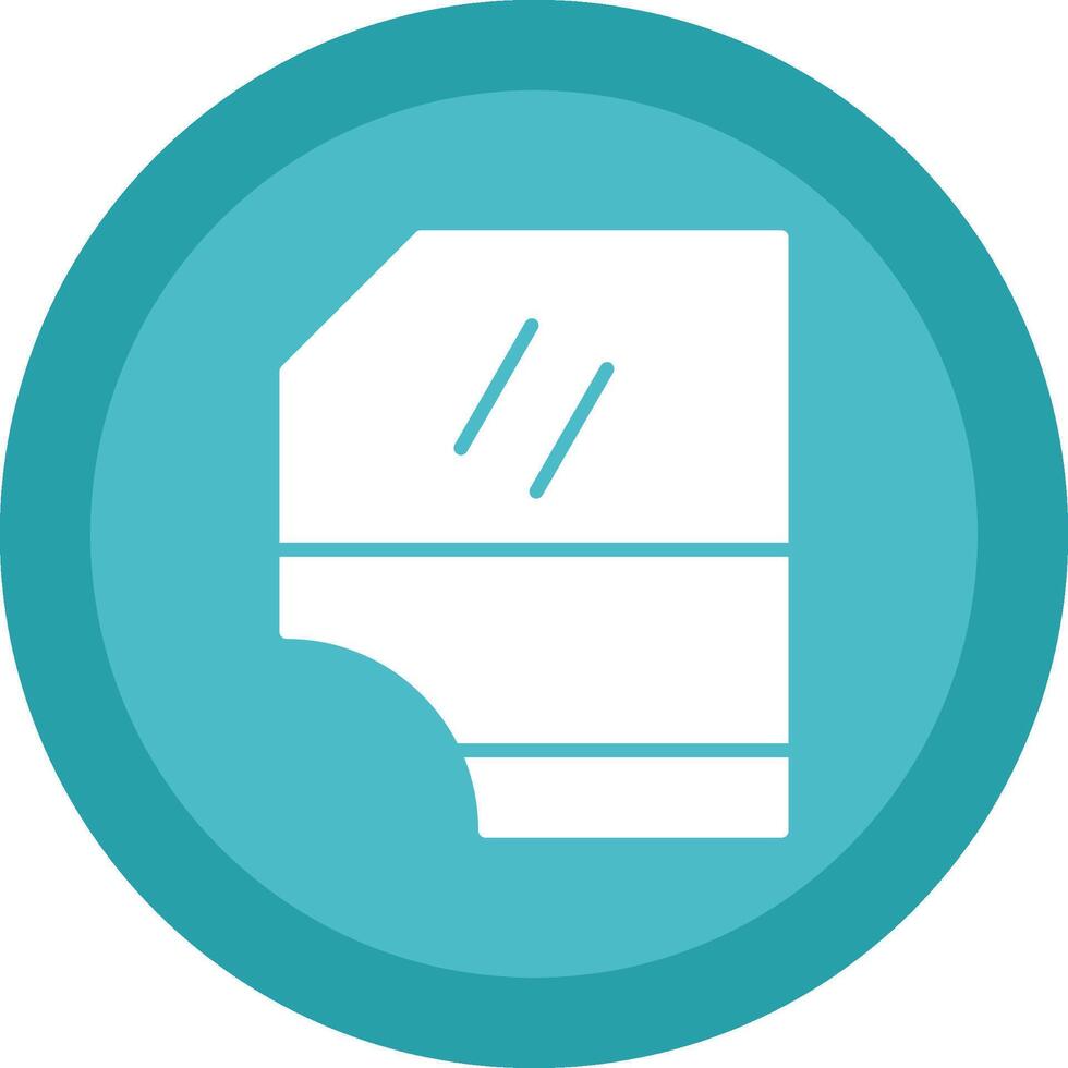 Car Door Line Shadow Circle Icon Design vector