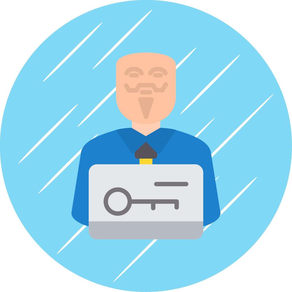 Anonymous Flat Circle Icon Design vector