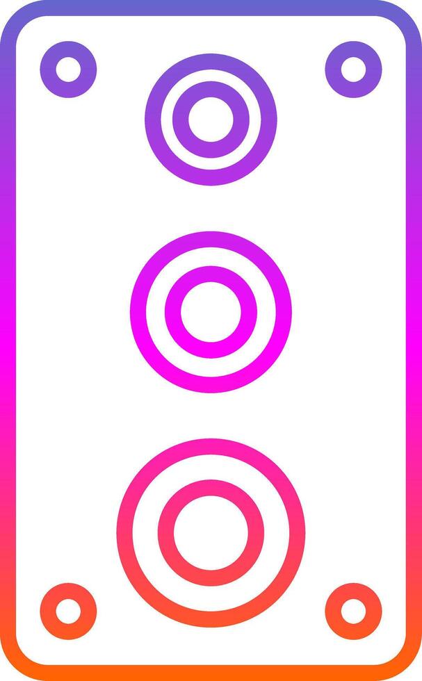 Speaker Line Gradient Icon Design vector