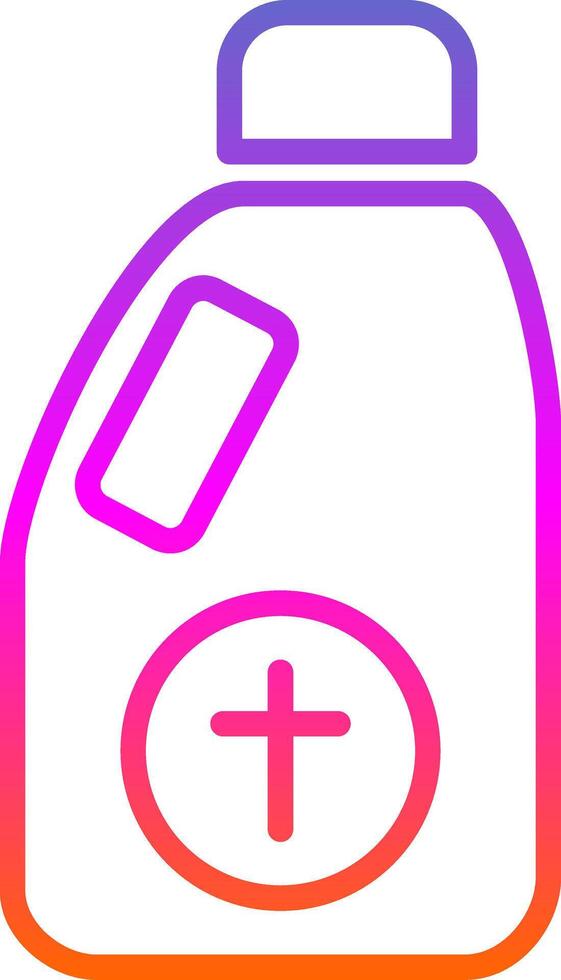 Detergent Line Gradient Icon Design vector