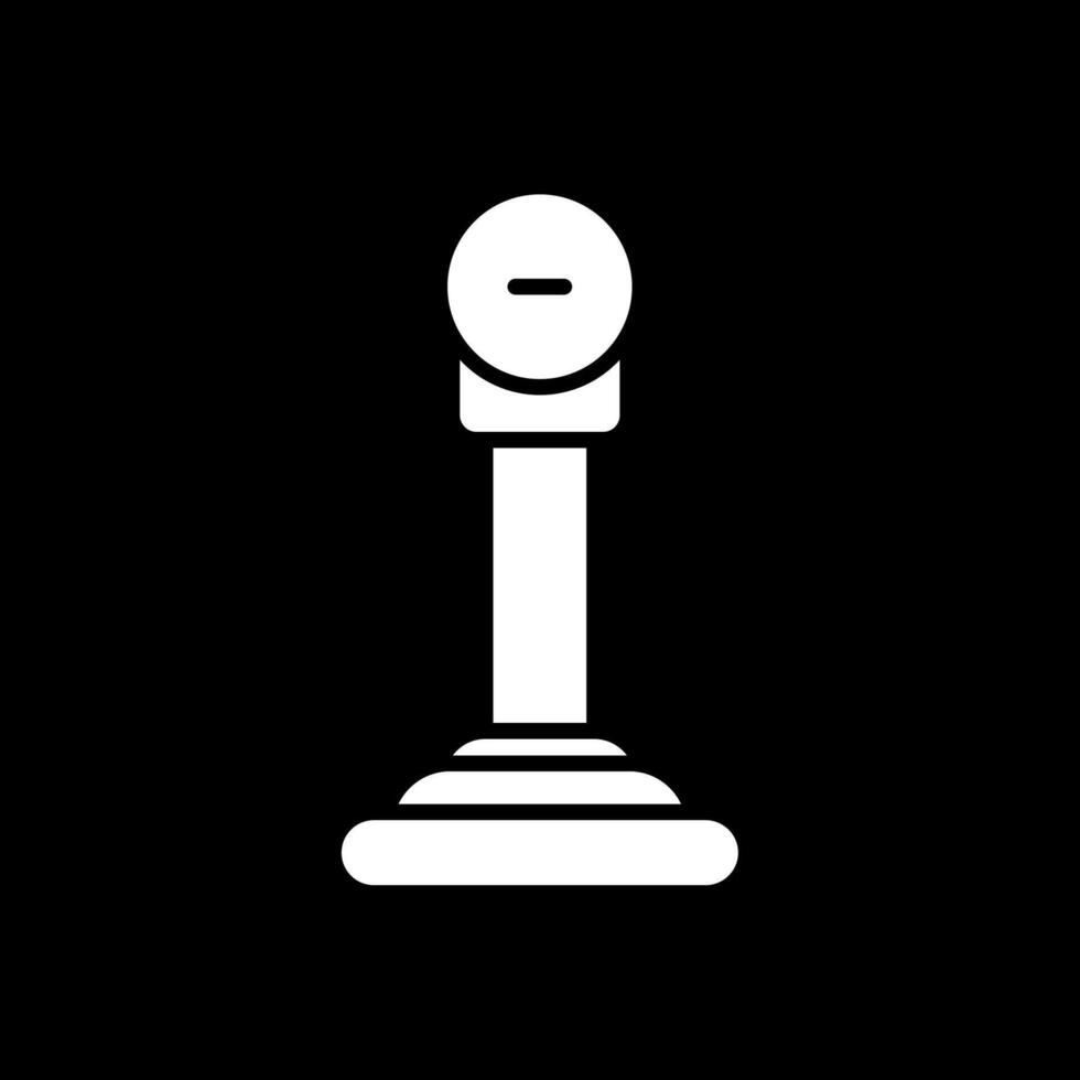 Gear Glyph Inverted Icon Design vector