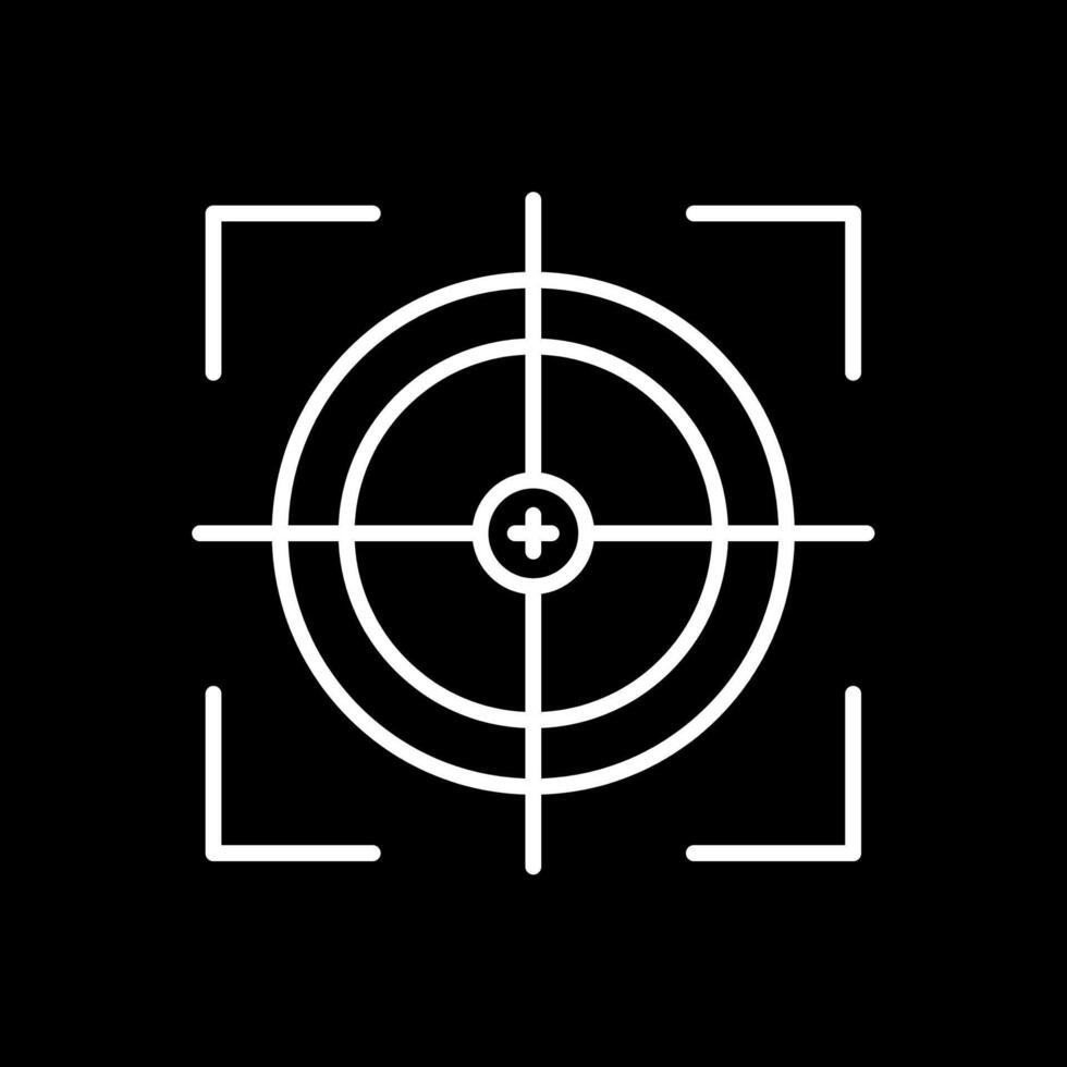 Scope Line Inverted Icon Design vector