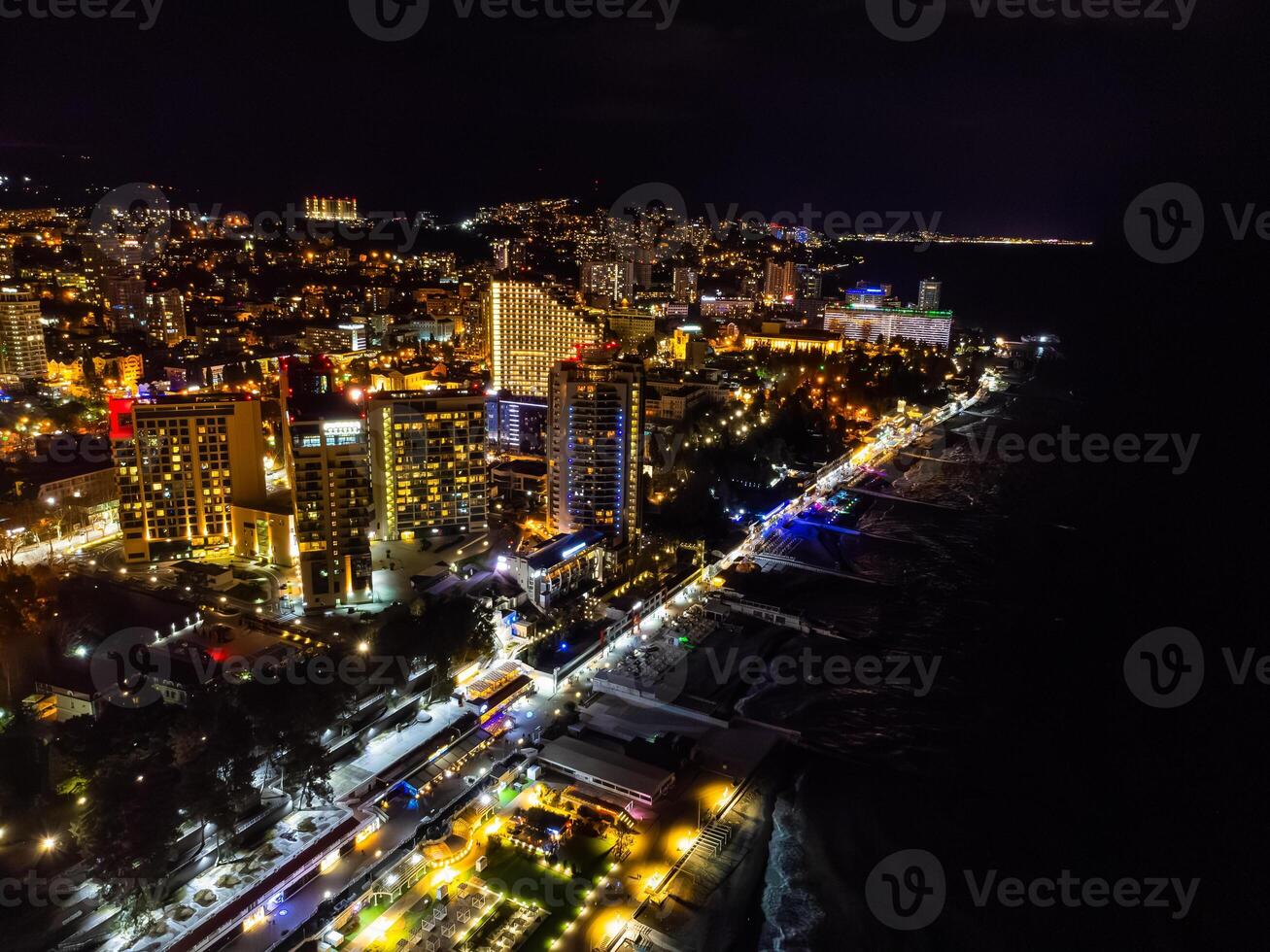 un ver de Noche Sochi desde el aire foto