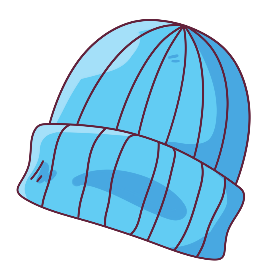 hiver Vêtements dessin animé éléments casquette png