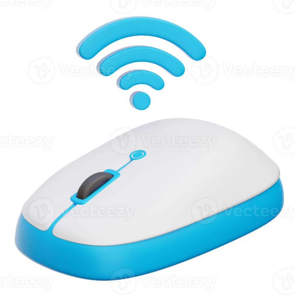 Wireless Mouse 3d Illustration png