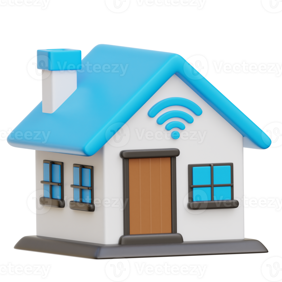 Smart Home 3d Illustration png