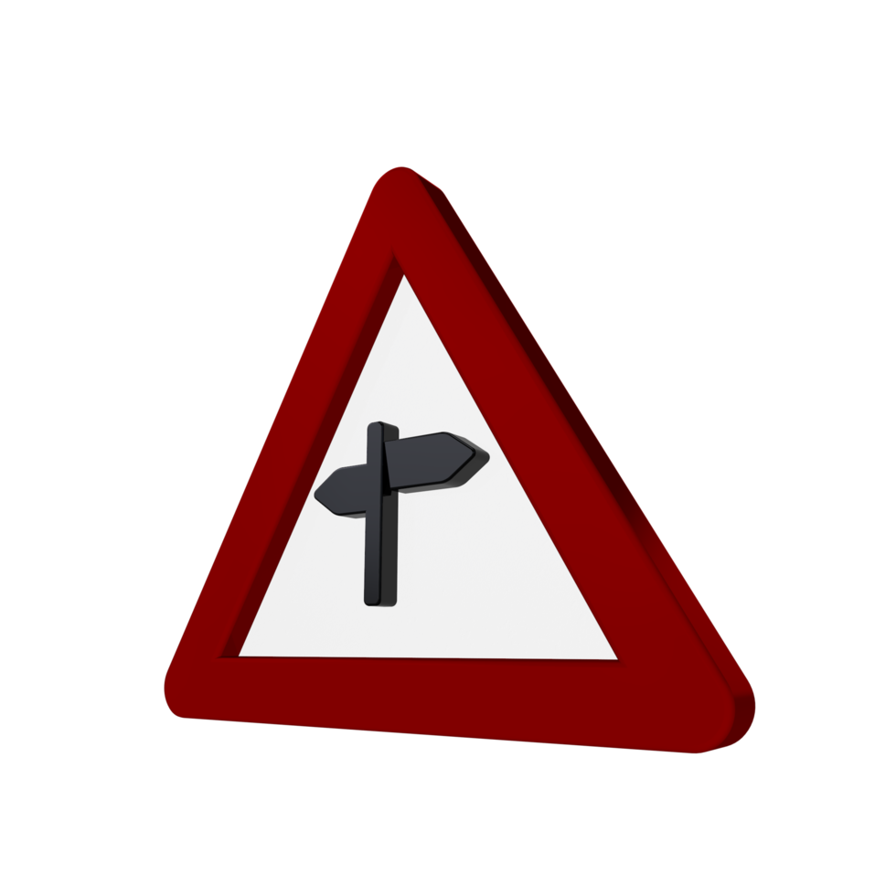 Street Sign 3D render png