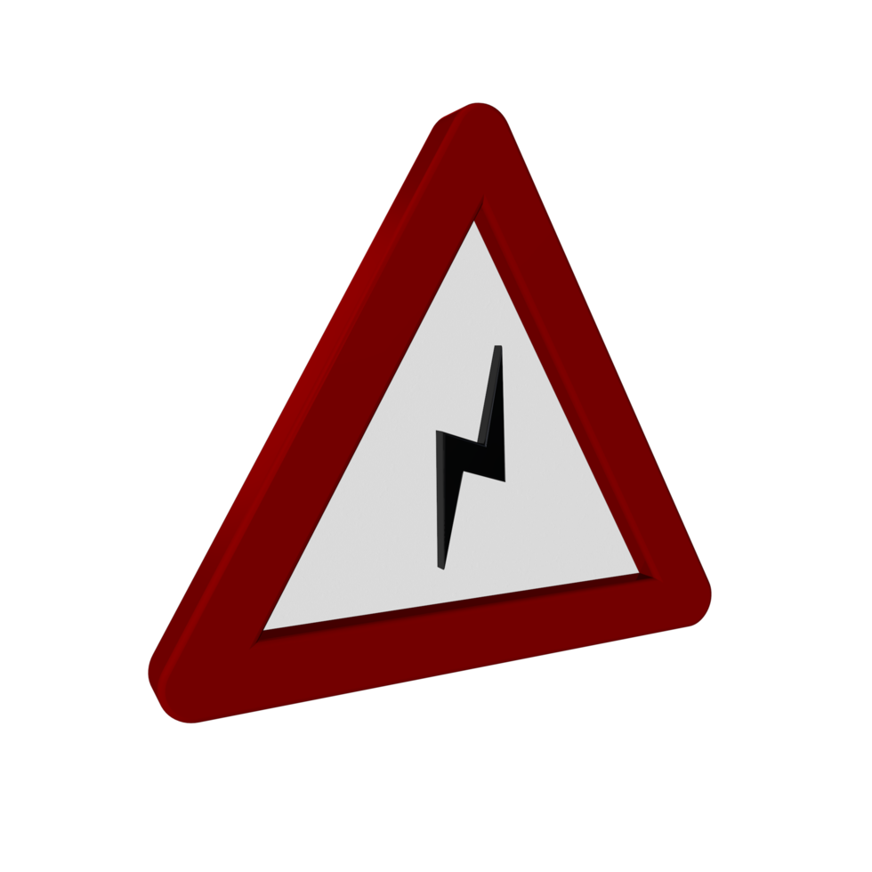 Street Sign 3D render png