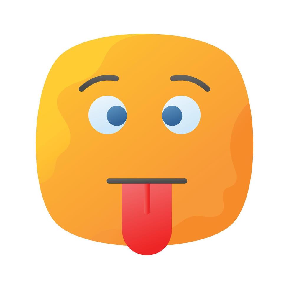 Visually perfect dumb emoji icon design, easy to use and download vector