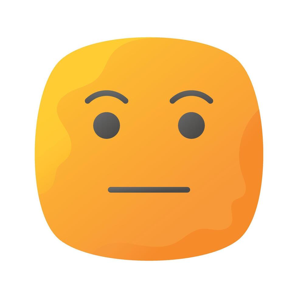 Grab this amazing icon of indifferent emoji, customizable flat vector