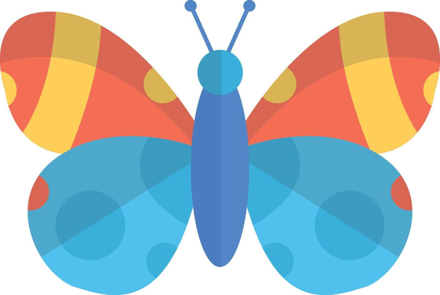 Adorable Butterfly Illustration with Cute Cartoon Style. with Beautiful Color Concept. vector