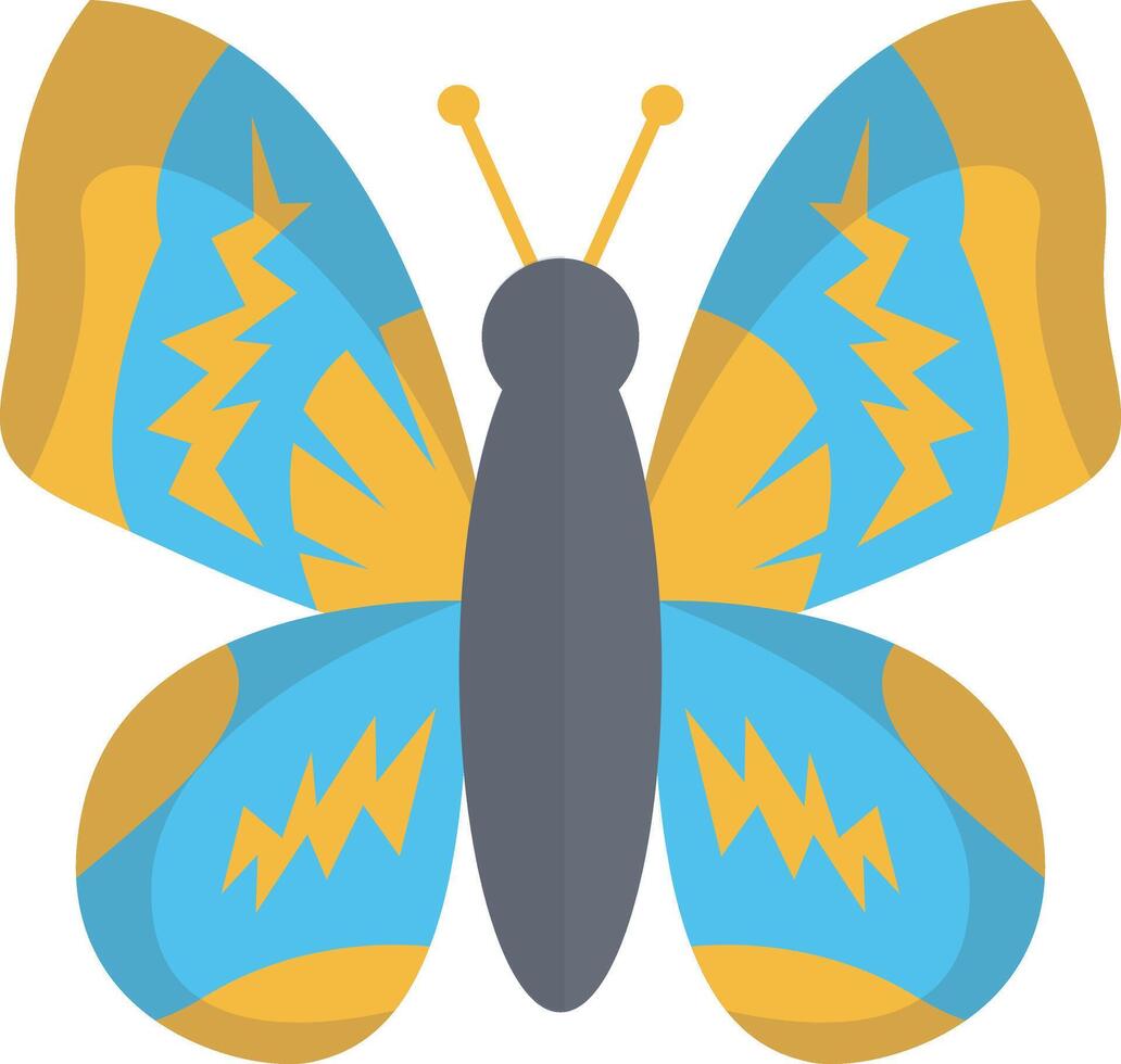 Adorable Butterfly Illustration with Cute Cartoon Style. with Beautiful Color Concept. vector