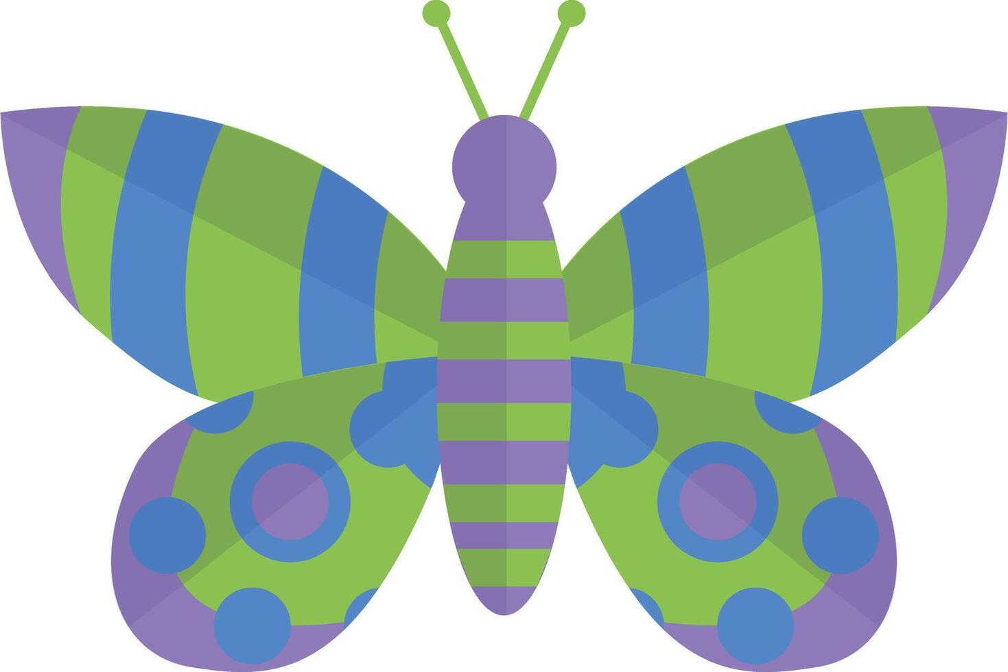 Adorable Butterfly Illustration with Cute Cartoon Style. with Beautiful Color Concept. vector