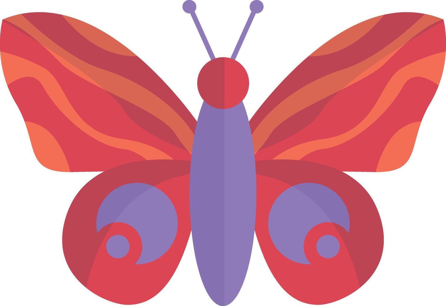 Adorable Butterfly Illustration with Cute Cartoon Style. with Beautiful Color Concept. vector