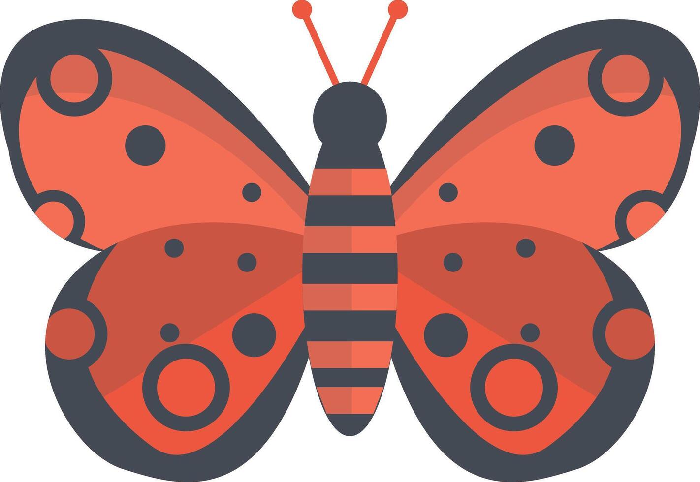 Adorable Butterfly Illustration with Cute Cartoon Style. with Beautiful Color Concept. vector