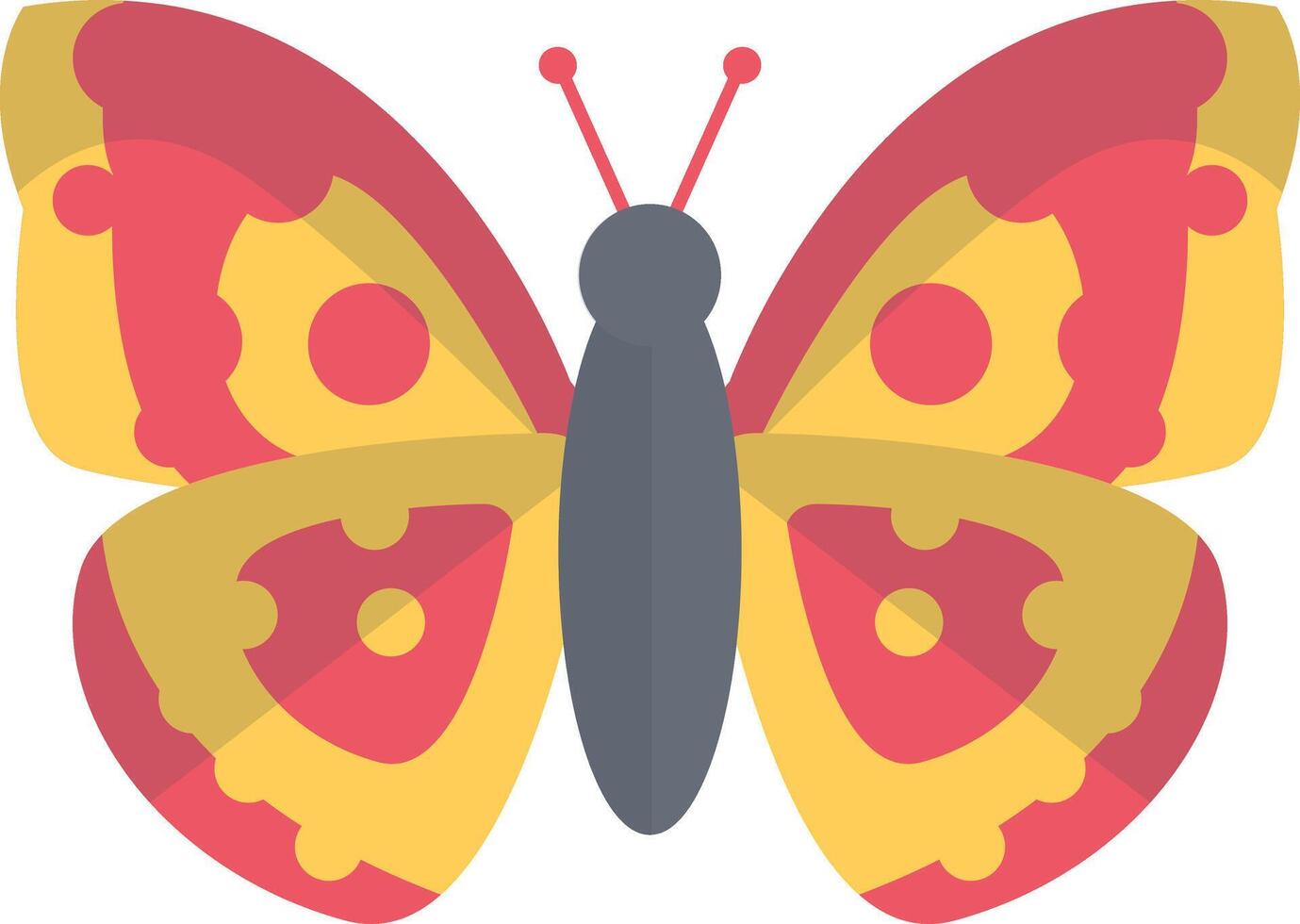 Adorable Butterfly Illustration with Cute Cartoon Style. with Beautiful Color Concept. vector