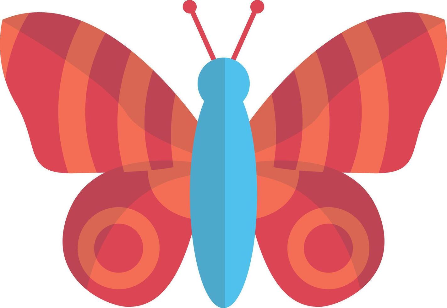 Adorable Butterfly Illustration with Cute Cartoon Style. with Beautiful Color Concept. vector