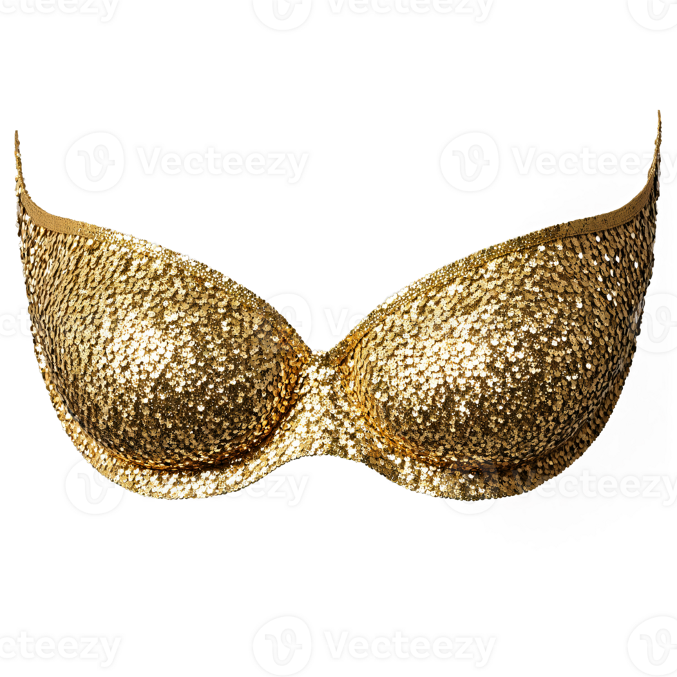 affascinante oro lustrino reggiseno un' affascinante oro lustrino reggiseno con un' abbagliante occhio attraente struttura png