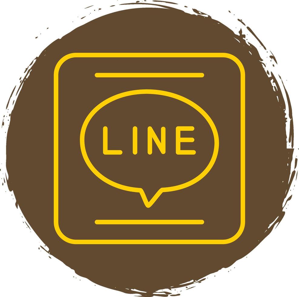 APP Line Circle Sticker Icon vector