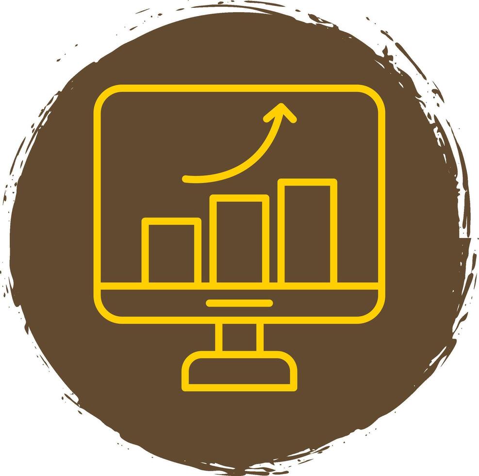 Improvement Line Circle Sticker Icon vector
