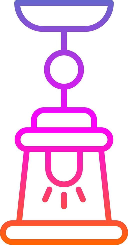 Lamp Line Circle Sticker Icon vector