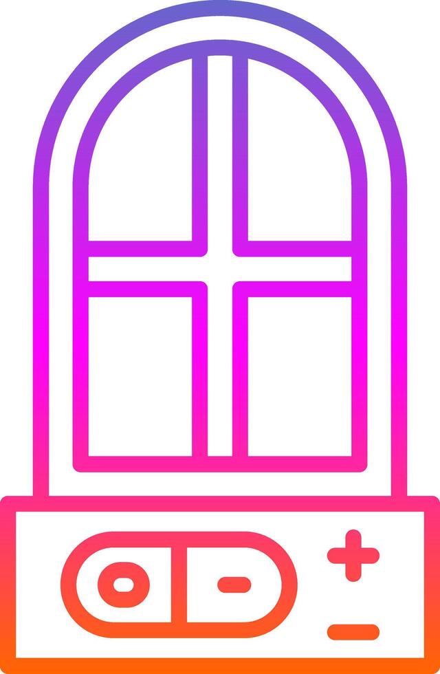 Light Line Circle Sticker Icon vector