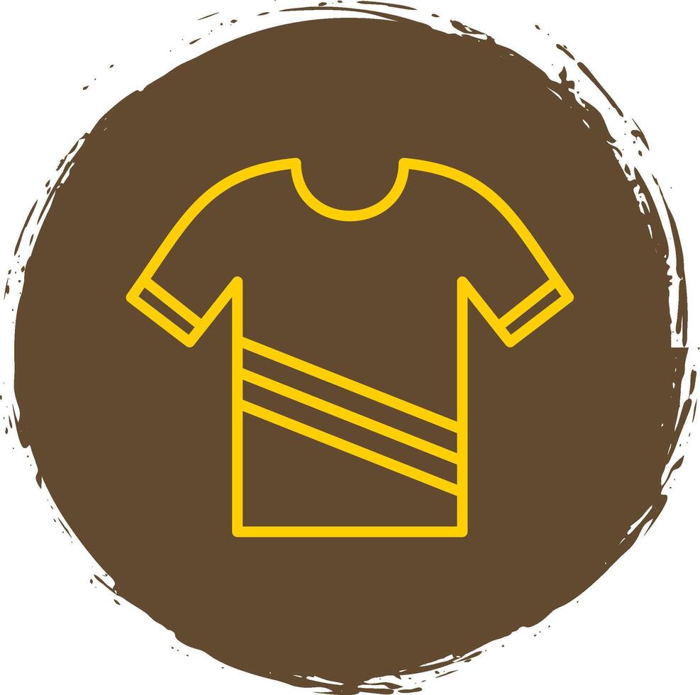 Shirt Line Circle Sticker Icon vector