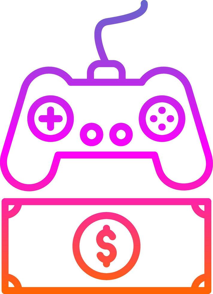 Bet Line Circle Sticker Icon vector