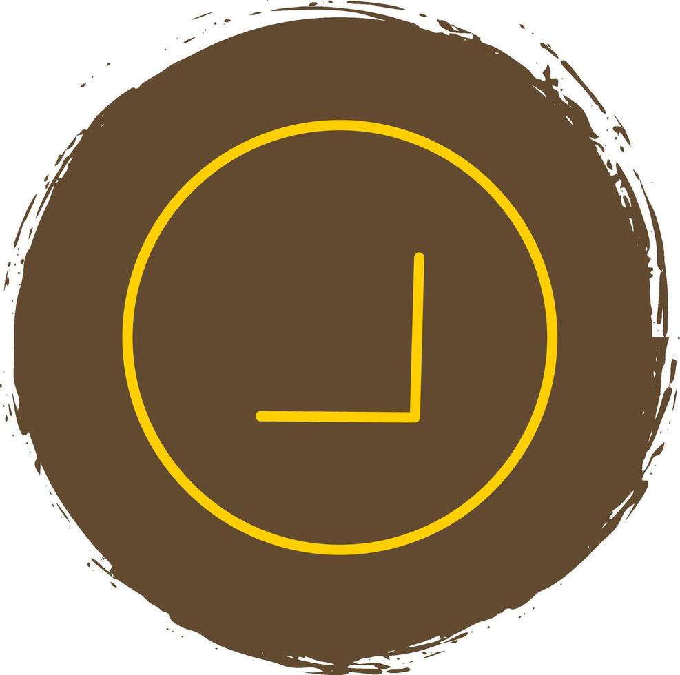 Chevron Line Circle Sticker Icon vector