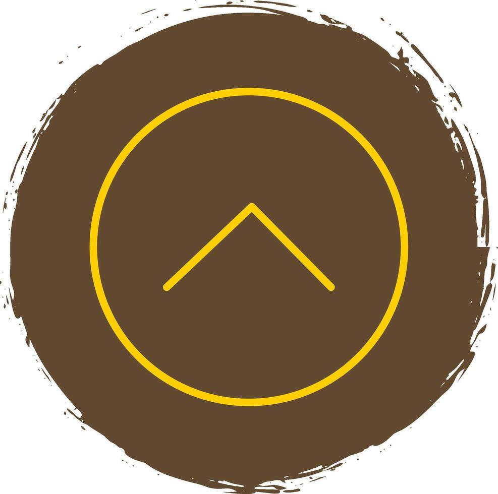 Chevron Line Circle Sticker Icon vector