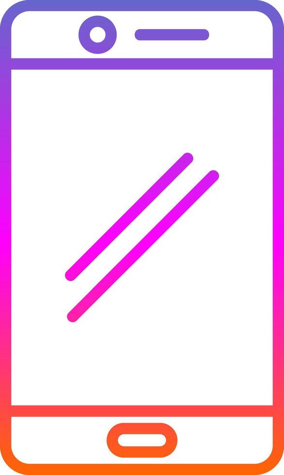 Smart phone Line Circle Sticker Icon vector